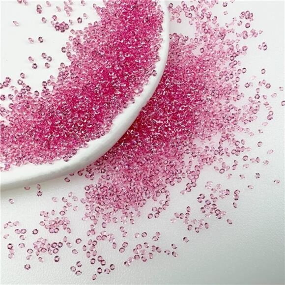 8000 Light Pink Micro 1.2mm Pixie Crystals - Nail Rhinestones & Sugar Nails - Picture 1 of 5